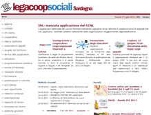 Tablet Screenshot of legacoopsocialisardegna.it